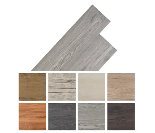 Grīdas Dēļi, Pašlīmējoši, 5,21 M², 2 Mm, Tumši Pelēki, Pvc Vidaxl