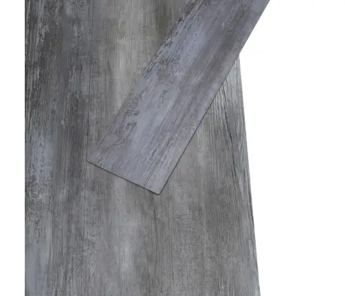 Grīdas Dēļi, Pašlīmējoši, 5,21 M², 2 Mm, Spīdīgi Pelēki, Pvc Vidaxl