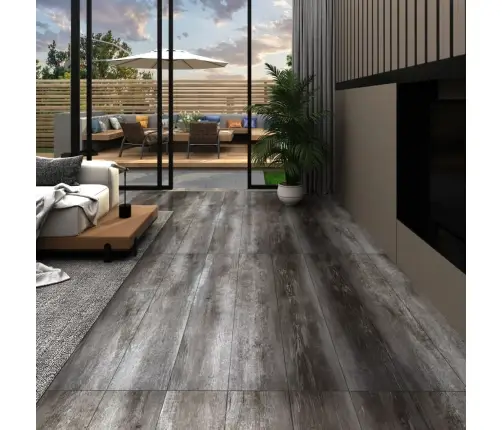 Grīdas Dēļi, Pašlīmējoši, 5,21 M², 2 Mm, Svītrains Koks, Pvc Vidaxl