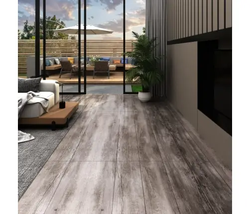 Grindų Plokštės, Matinės Medienos Rudos, Pvc, 5,21M², 2Mm