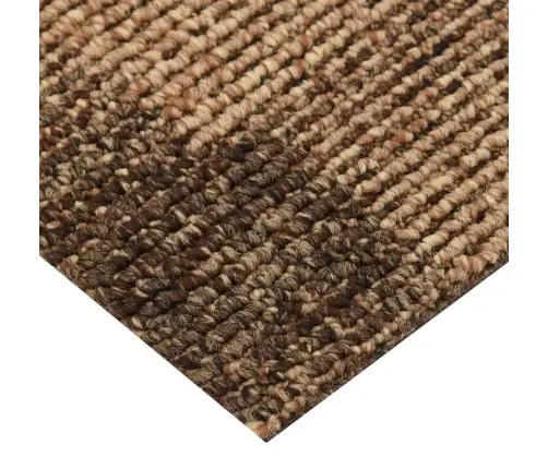 Paklājflīzes, 20 Gab., 5 M², Brūnas Vidaxl