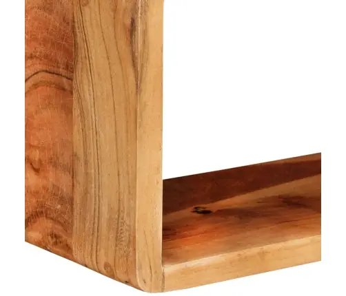 Trīsdaļīgs Sienas Plauktu Komplekts, Akācijas Masīvkoks Vidaxl