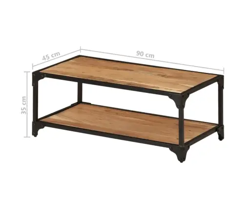 Kafijas Galdiņš, 90X45X35 Cm, Akācijas Masīvkoks Vidaxl