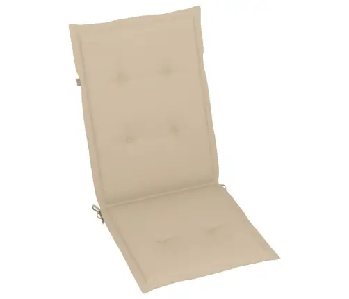 Atlošiamos Sodo Kėdės Su Pagalvėlėmis, 8Vnt., Tikmedžio Masyvas