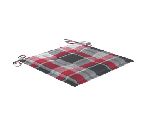 Saliekami Dārza Krēsli Ar Matračiem, 4 Gab., Masīvs Tīkkoks Vidaxl