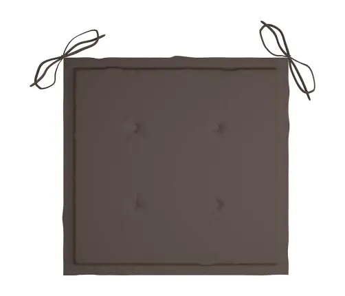 Saliekami Dārza Krēsli Ar Matračiem, 6 Gab., Masīvs Tīkkoks Vidaxl