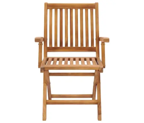 Kokkupandavad Aiatoolid Patjadega, 6 Tk, Tiikpuu