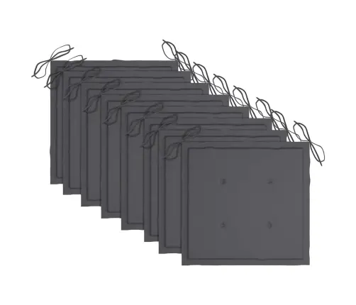 Sulankstomos Sodo Kėdės Su Pagalvėlėmis, 8Vnt., Tikmedis