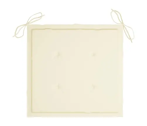 Saliekami Dārza Krēsli Ar Matračiem, 4 Gab., Masīvs Tīkkoks Vidaxl