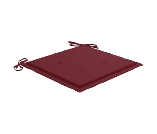 Saliekami Dārza Krēsli Ar Matračiem, 4 Gab., Masīvs Tīkkoks Vidaxl