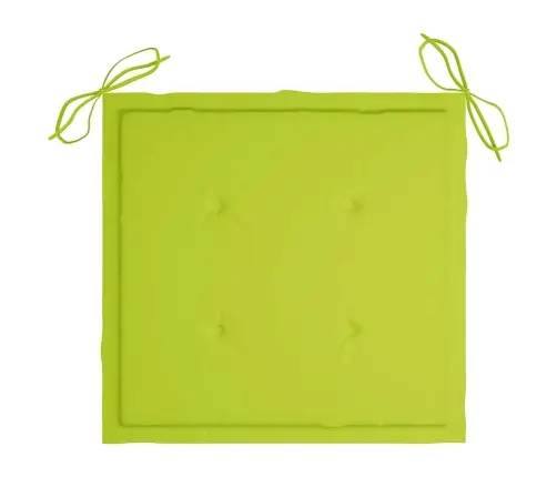 Saliekami Dārza Krēsli Ar Matračiem, 4 Gab., Masīvs Tīkkoks Vidaxl