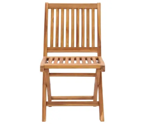 Saliekami Dārza Krēsli Ar Matračiem, 6 Gab., Masīvs Tīkkoks Vidaxl