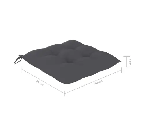 Sulankstomos Sodo Kėdės Su Pagalvėlėmis, 6Vnt., Tikmedis