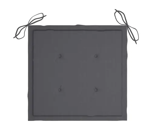 Dārza Krēsli, 8 Gab., Antracītpelēki Matrači, Masīvs Tīkkoks Vidaxl