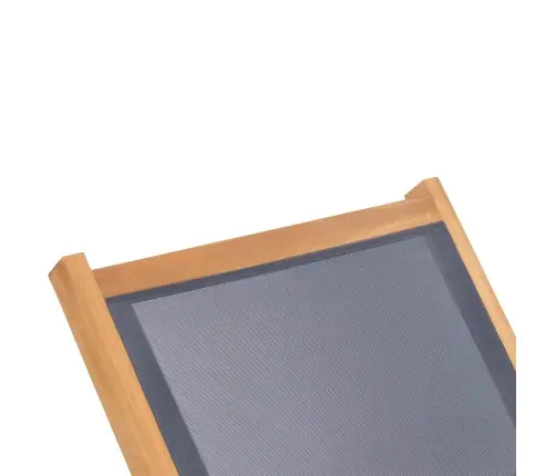 Kokkupandav Päevitustool Ratastega 2 Tk, Tiikpuu Ja Tekstiil