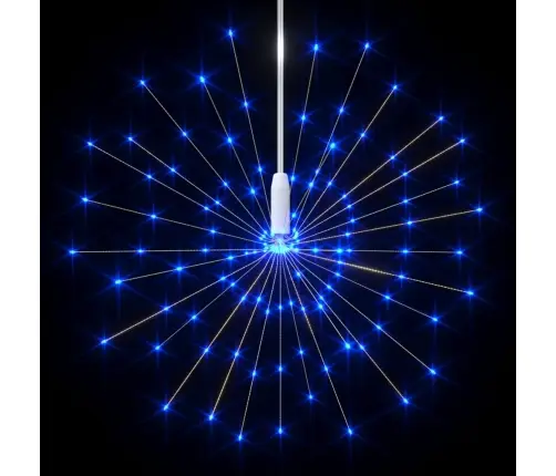 Kalėdiniai Šviestuvai Fejerverkai, 2Vnt., Mėlyni, 20cm 280 Led