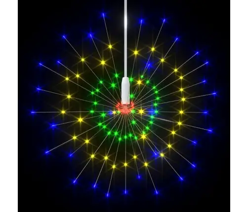 Kalėdiniai Šviestuvai Fejerverkai, 4Vnt., Įvairių Spalvų, 20Cm