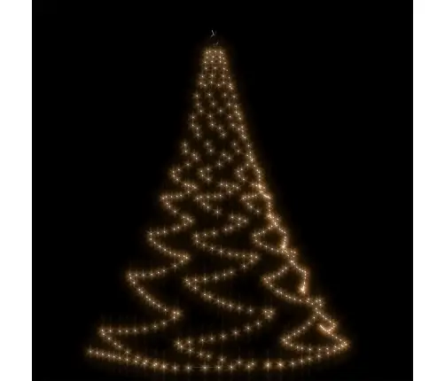 Ant Sienos Kabinama Eglutė Su Metaliniu Kabliuku, 3M, 260 Led