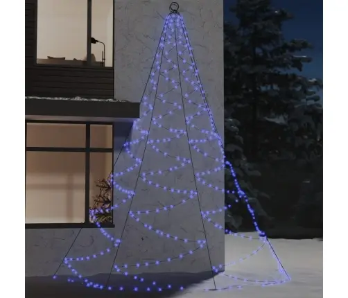 Sienas Dekorācija Ar Metāla Āķi, 720 Zilas Led, 5 M Vidaxl