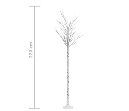 Ziemassvētku Koks, 200 Led, Zila Gaisma, 2,2 M Vidaxl