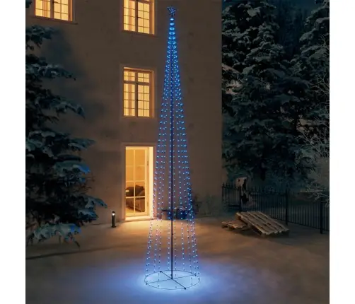 Ziemassvētku Koks, 752 Zilas Led Lampiņas, 160X500 Cm Vidaxl