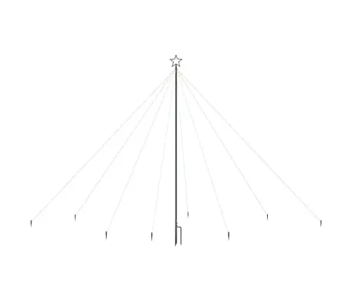 Led Ziemassvētku Eglīte Iekštelpām Āra 576 Led Zila 3,6 M Vidaxl