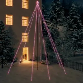 Led Ziemassvētku Eglīte Iekštelpām Āra 1300 Led Krāsains 8 M Vidaxl Led Ziemassvētku Eglīte Iekštelpām Āra 1300 Led Krāsains 8 M Vidaxl
