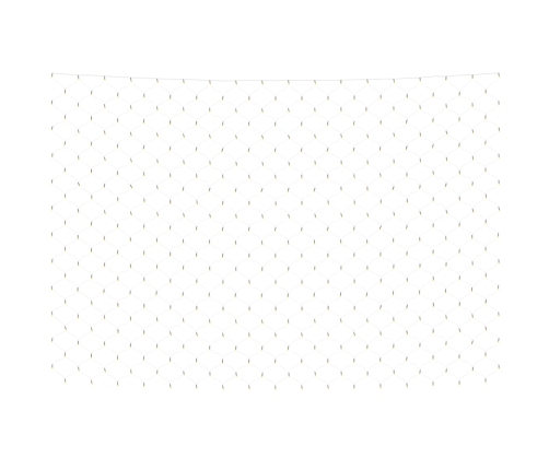 Ziemassvētku Lampiņu Tīkls, 3X2 M, 204 Silti Baltas Led Vidaxl