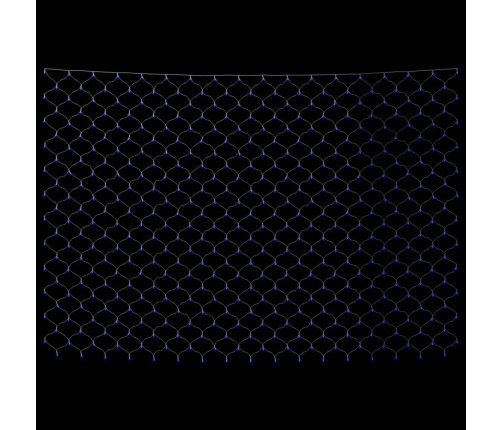 Ziemassvētku Lampiņu Tīkls, 3X2 M, 204 Gaiši Zilas Led Vidaxl