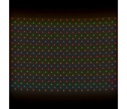 Ziemassvētku Lampiņu Tīkls, 3X2 M, 204 Krāsainas Led Vidaxl