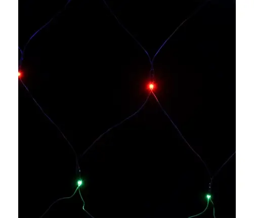 Ziemassvētku Lampiņu Tīkls, 3X2 M, 204 Krāsainas Led Vidaxl