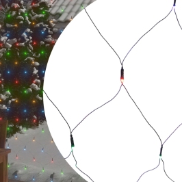 Ziemassvētku Lampiņu Tīkls, 3X2 M, 204 Krāsainas Led Vidaxl