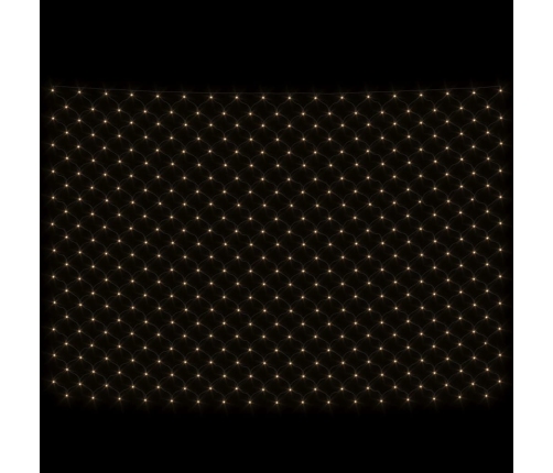 Ziemassvētku Lampiņu Tīkls, 3X3 M, 306 Silti Baltas Led Vidaxl