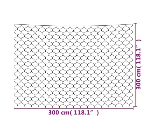 Ziemassvētku Lampiņu Tīkls, 3X3 M, 306 Silti Baltas Led Vidaxl