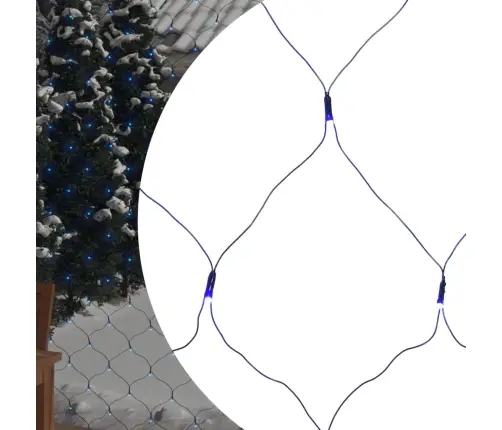 Ziemassvētku Lampiņu Tīkls, 4X4 M, 544 Gaiši Zilas Led Vidaxl Ziemassvētku Lampiņu Tīkls, 4X4 M, 544 Gaiši Zilas Led Vidaxl