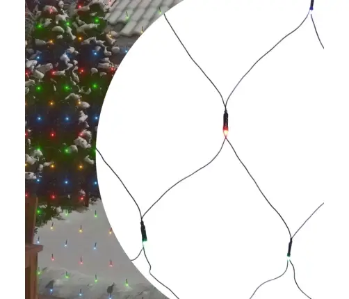 Jõulutulede Võrk, Värviline, 4 X 4 M, 544 Ledi, Siseruumi, Õue