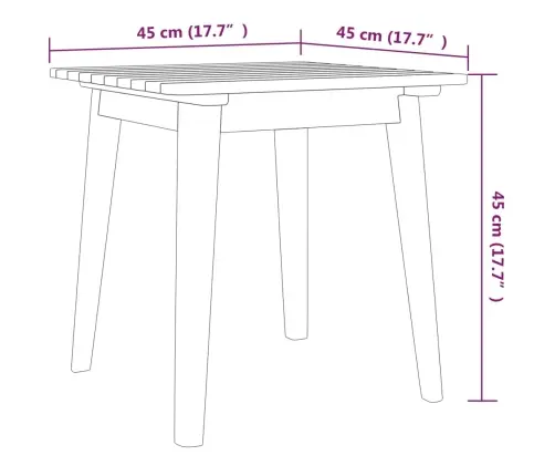 3-Daļīgs Bistro Mēbeļu Komplekts, Akācijas Masīvkoks Vidaxl