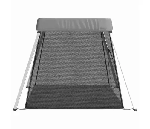 Bērnu Sētiņa Ar Matraci, Gaiši Pelēks Lina Audums Vidaxl