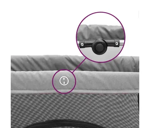 Bērnu Sētiņa Ar Matraci, Gaiši Pelēks Lina Audums Vidaxl