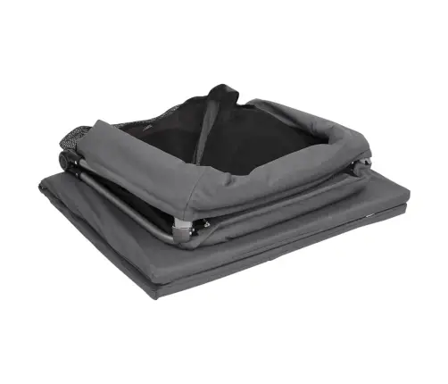 Bērnu Sētiņa Ar Matraci, Tumši Pelēks Lina Audums Vidaxl