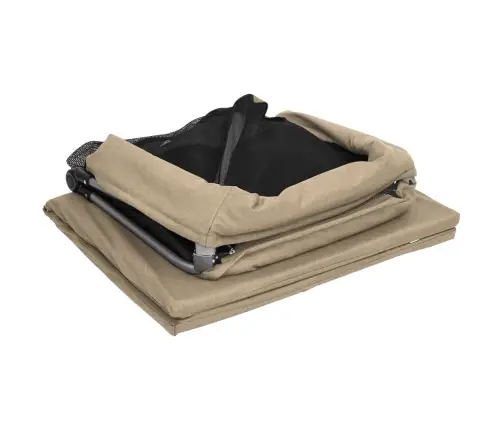 Bērnu Sētiņa Ar Matraci, Pelēkbrūns Lina Audums Vidaxl