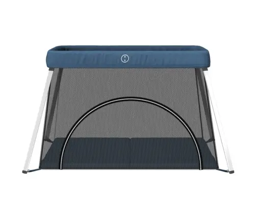 Bērnu Sētiņa Ar Matraci, Zils Lina Audums Vidaxl