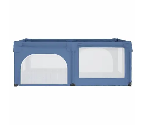 Bērnu Sētiņa Ar 2 Durvīm, Gaiši Zils Audums Vidaxl