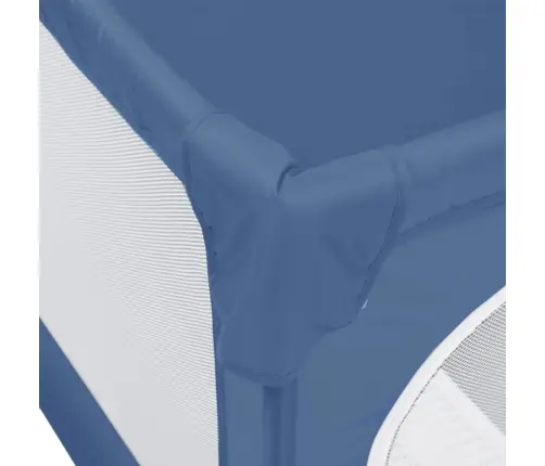 Bērnu Sētiņa Ar 2 Durvīm, Gaiši Zils Audums Vidaxl