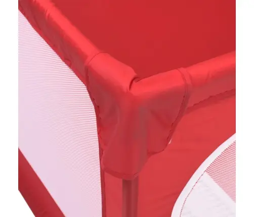 Bērnu Sētiņa Ar 2 Durvīm, Sarkans Audums Vidaxl