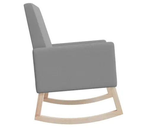 Šūpuļkrēsls, Gaiši Pelēks Audums Vidaxl