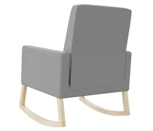 Šūpuļkrēsls, Gaiši Pelēks Audums Vidaxl
