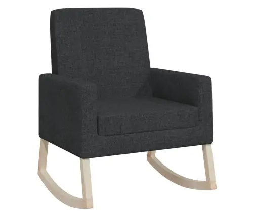 Šūpuļkrēsls, Melns Audums Vidaxl