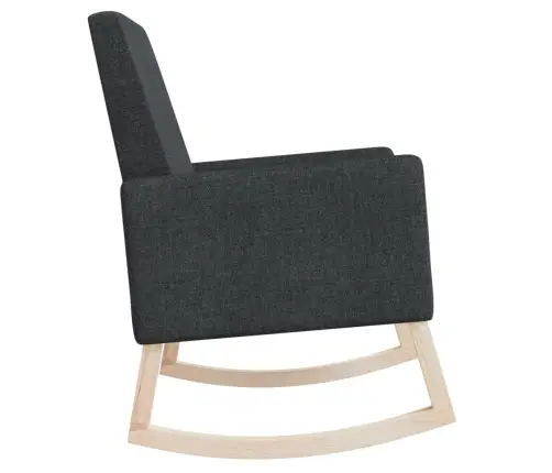 Šūpuļkrēsls, Melns Audums Vidaxl