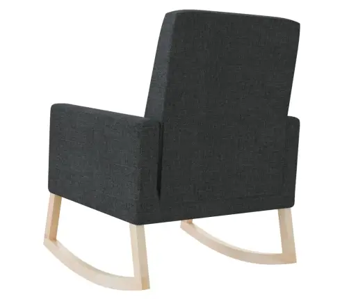 Šūpuļkrēsls, Melns Audums Vidaxl